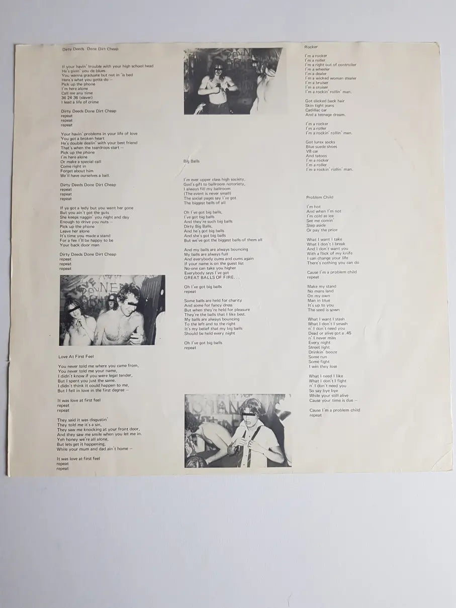 AC/DC ‎– Dirty Deeds Done Dirt Cheap