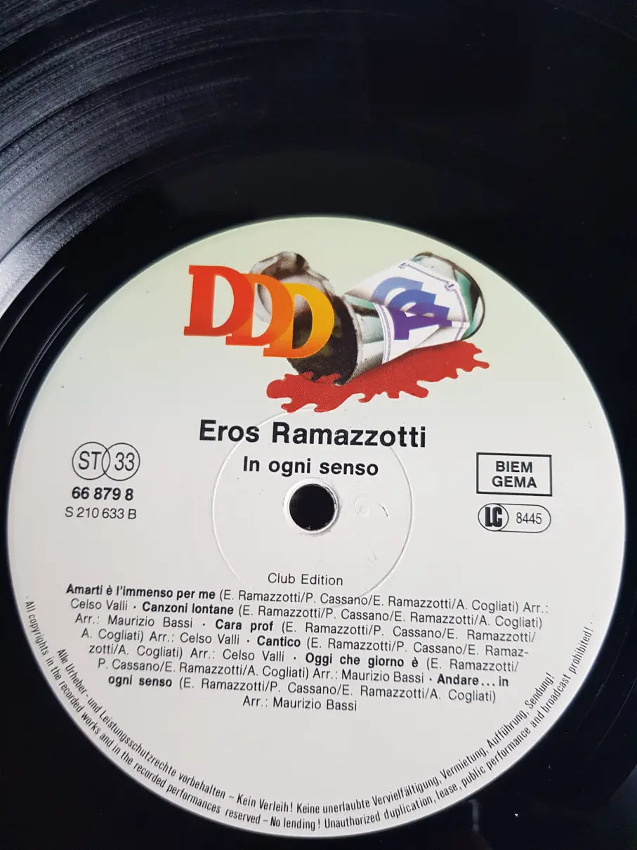 Eros Ramazzotti – In Ogni Senso