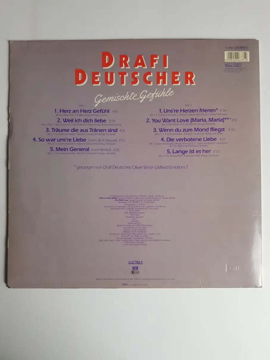 Drafi Deutscher – Gemischte Gefühle