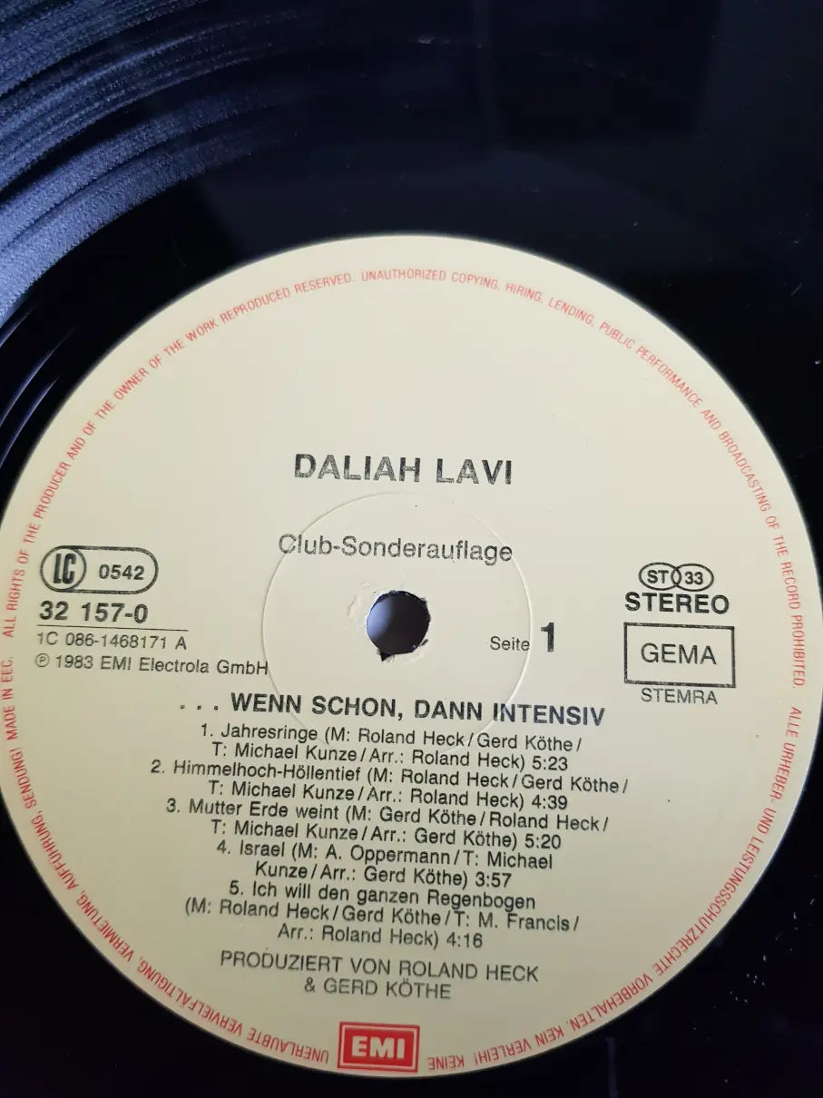 Daliah Lavi – ...Wenn Schon Dann Intensiv