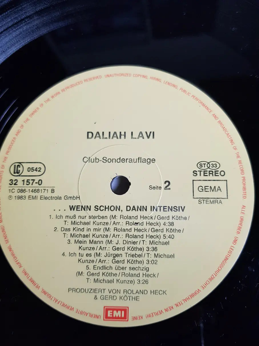 Daliah Lavi – ...Wenn Schon Dann Intensiv