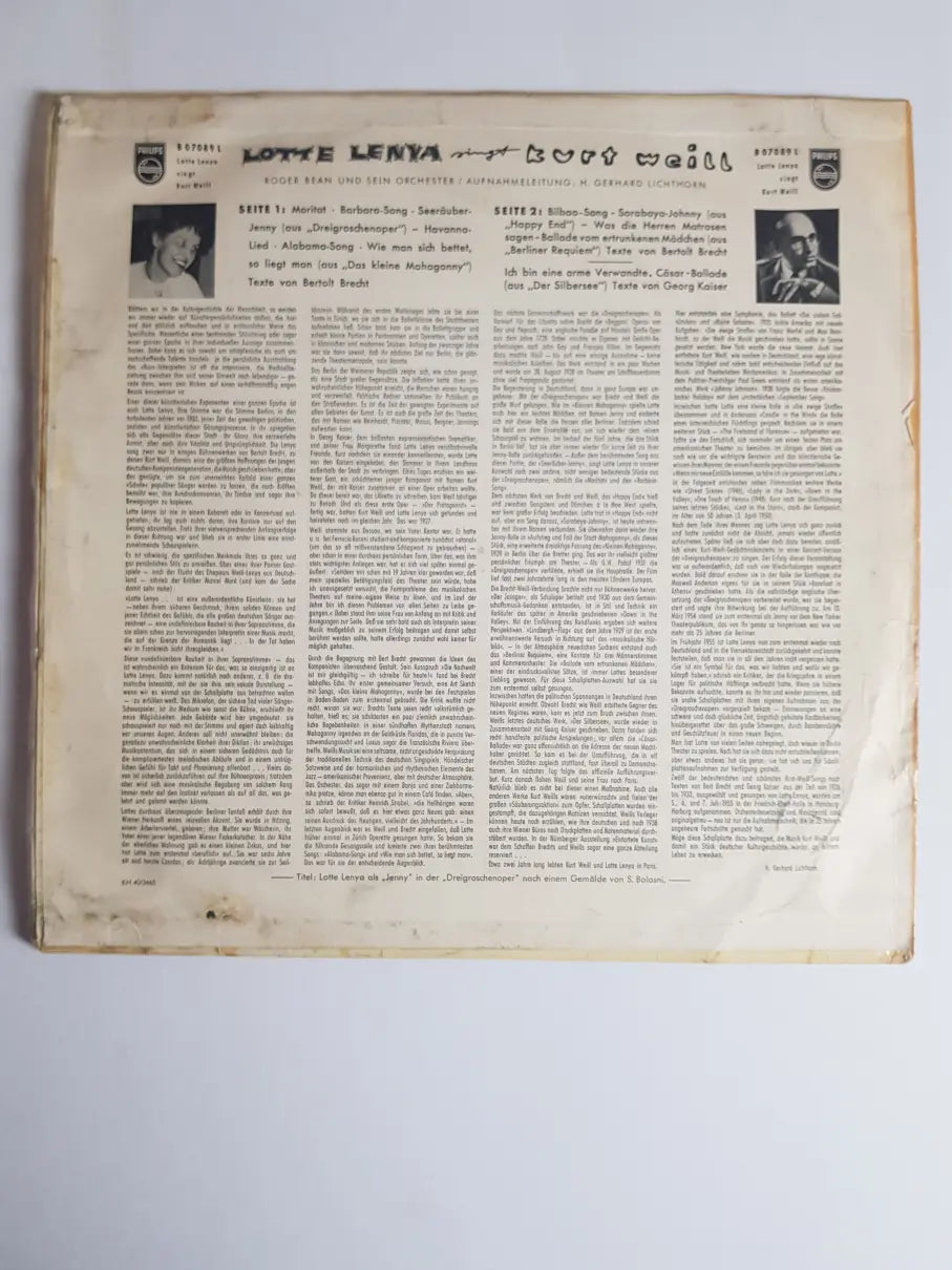 Lotte Lenya Singt Kurt Weill – Lotte Lenya Singt Kurt Weill