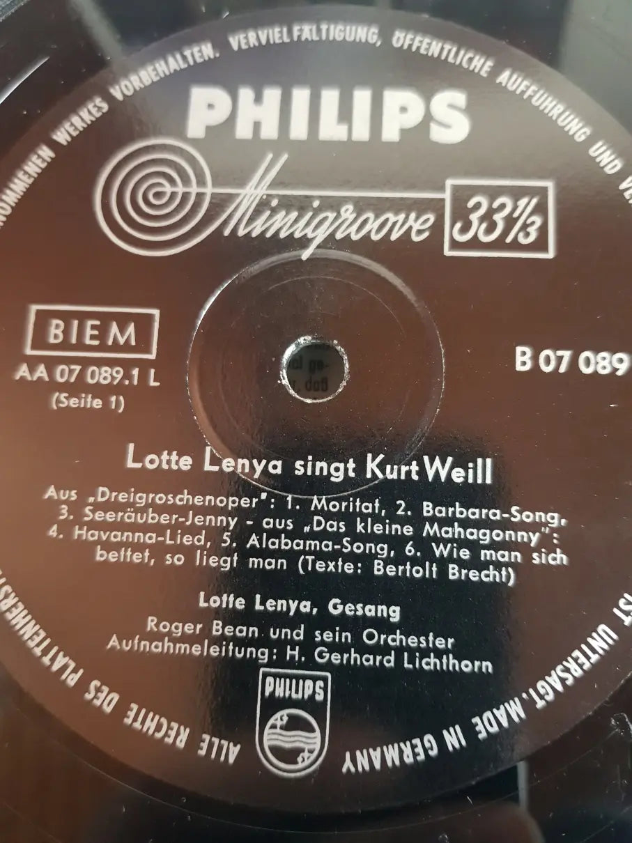 Lotte Lenya Singt Kurt Weill – Lotte Lenya Singt Kurt Weill