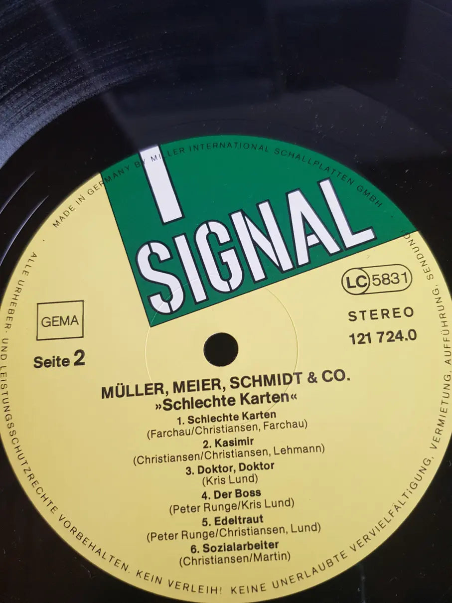 Müller, Meier, Schmidt & Co – Schlechte Karten