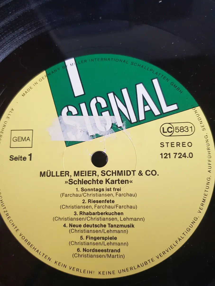 Müller, Meier, Schmidt & Co – Schlechte Karten