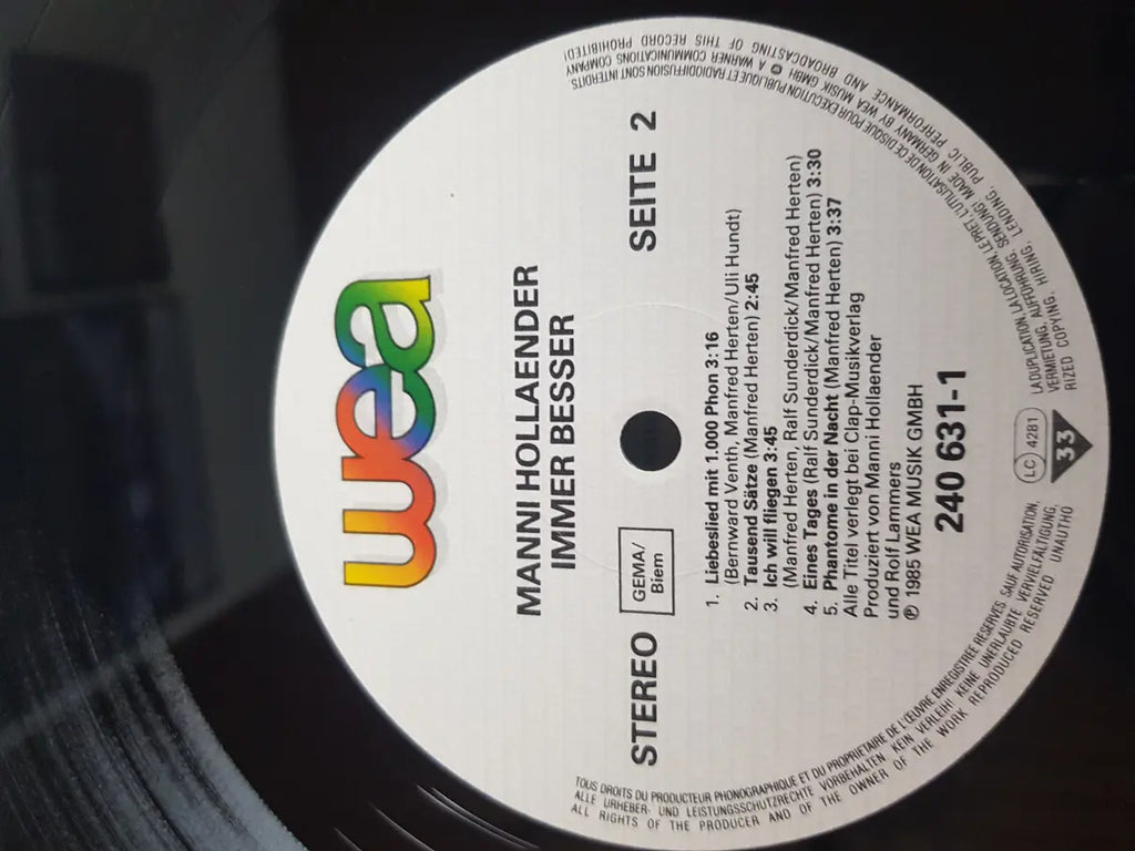 Manni Hollaender – Immer Besser