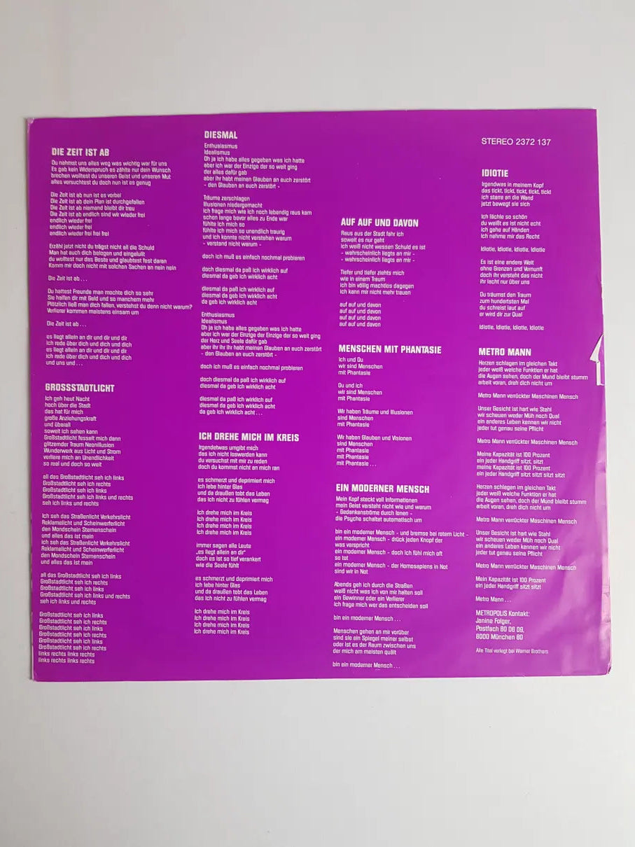 Metropolis – Die Zeit Ist Ab