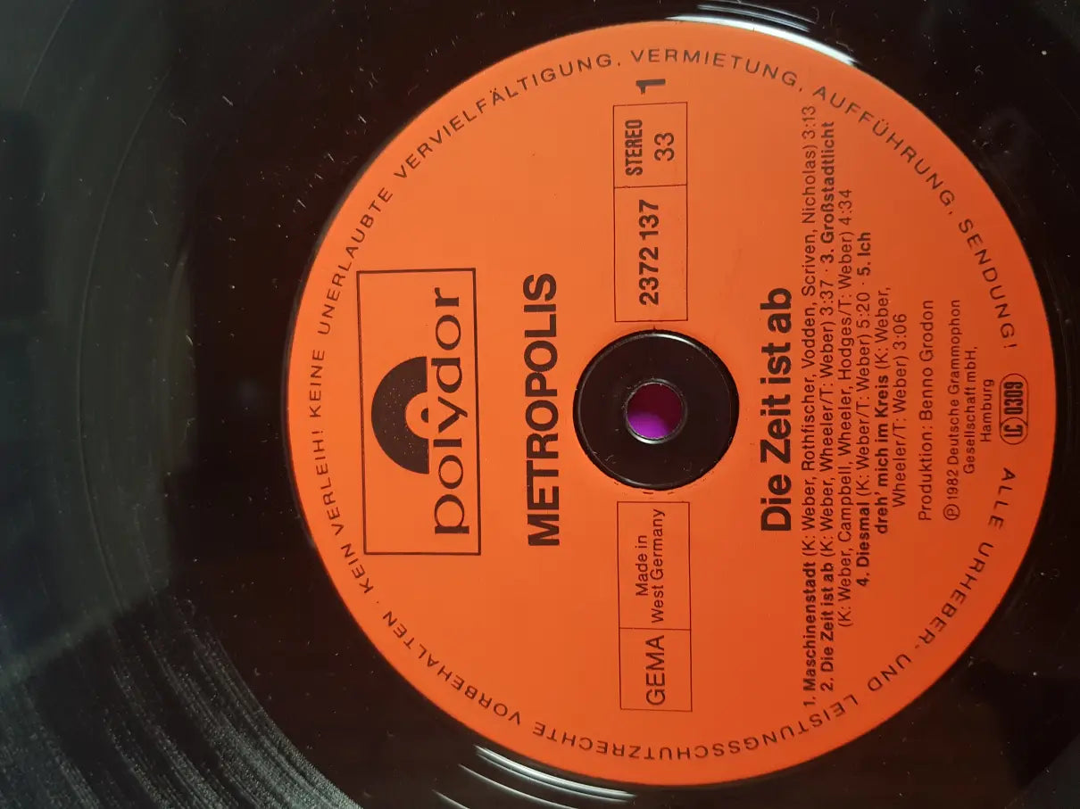 Metropolis – Die Zeit Ist Ab