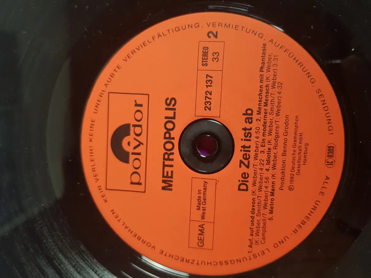 Metropolis – Die Zeit Ist Ab