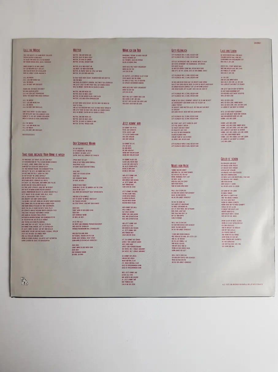 Marius Müller-Westernhagen – Geiler Is' Schon