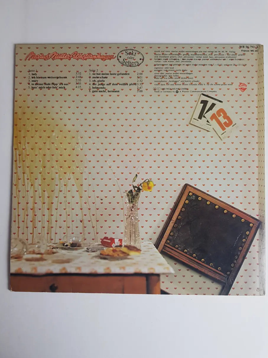 Marius Müller-Westernhagen – Sekt Oder Selters