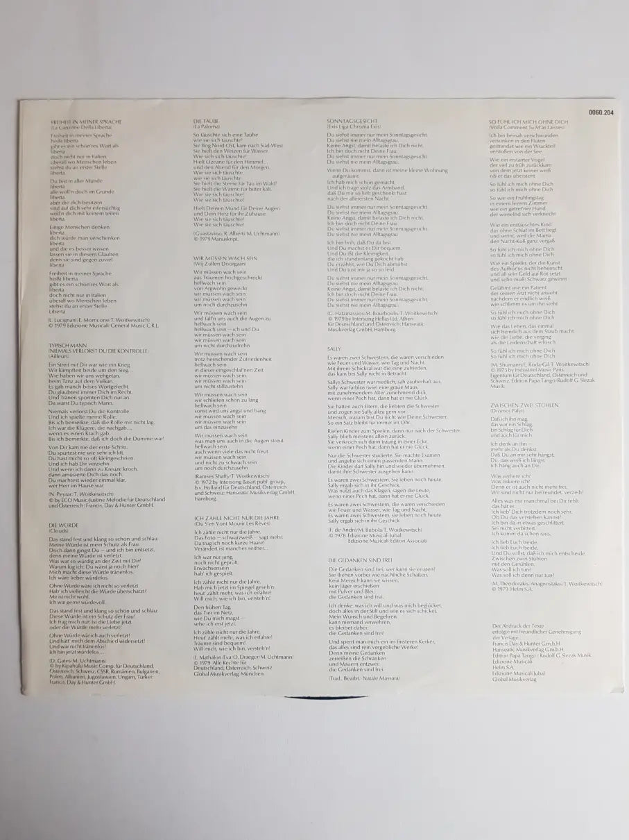 Milva – Was Ich Denke