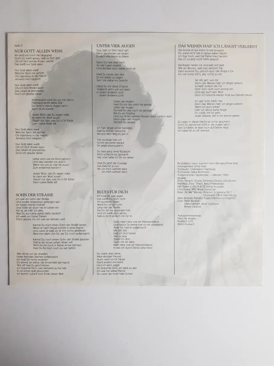 Nino De Angelo – Zeit Für Rebellen