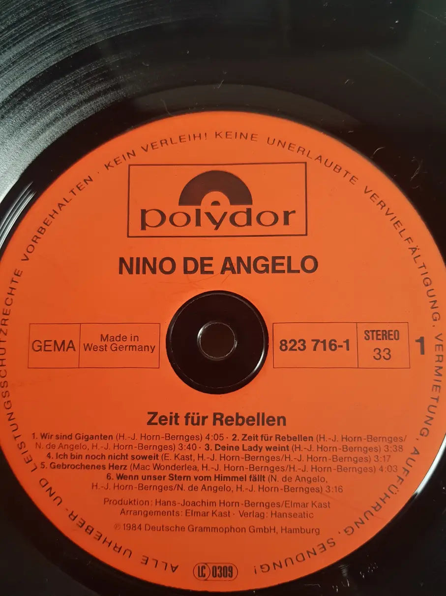Nino De Angelo – Zeit Für Rebellen