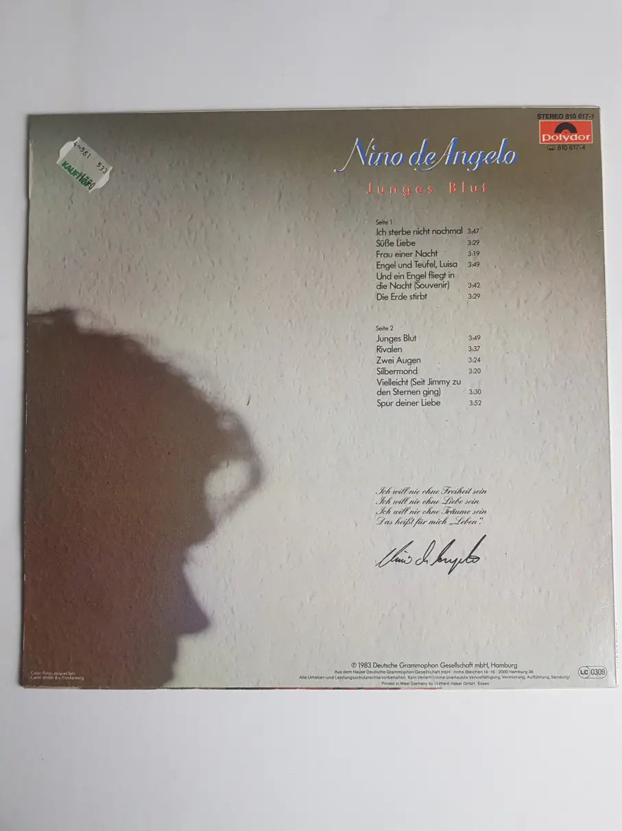 Nino de Angelo – Junges Blut