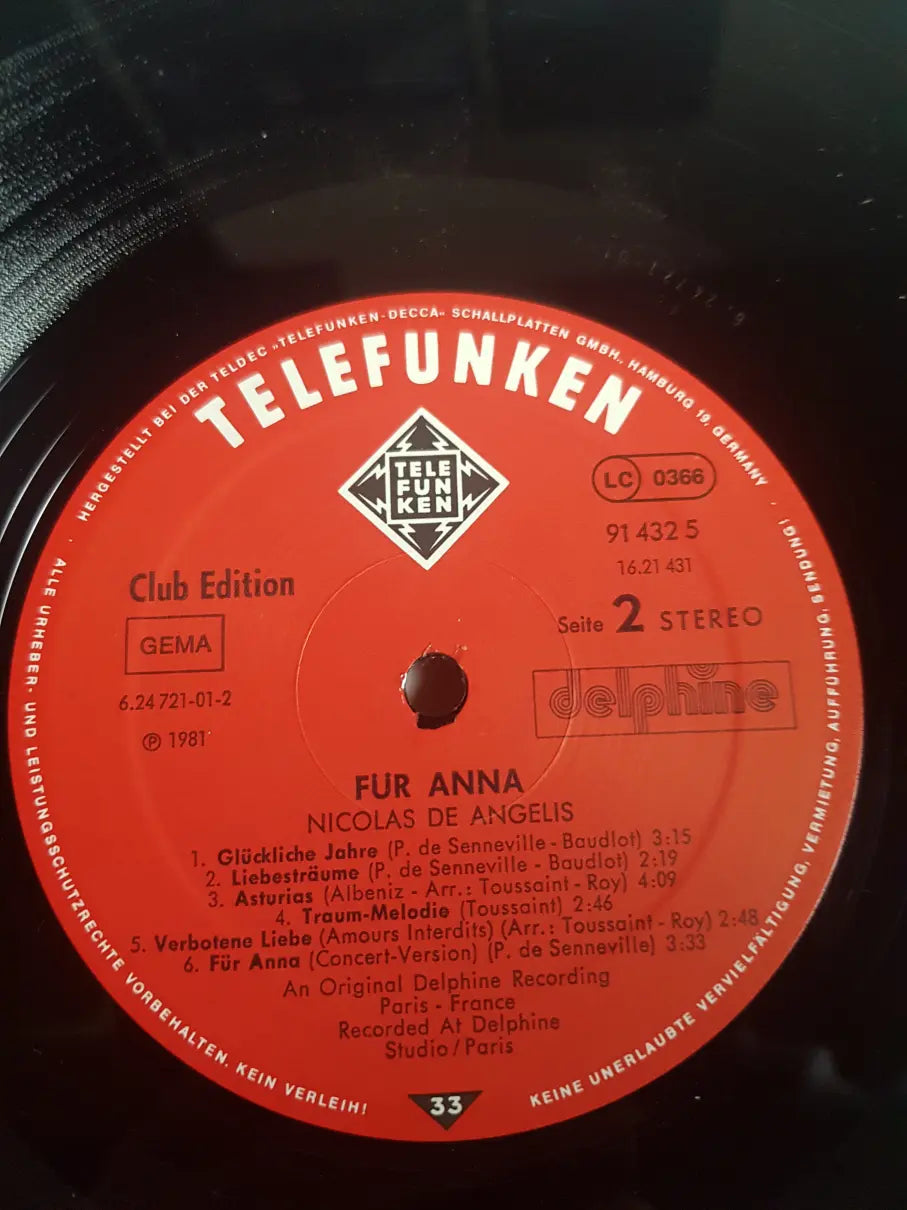 Nicolas De Angelis – Für Anna