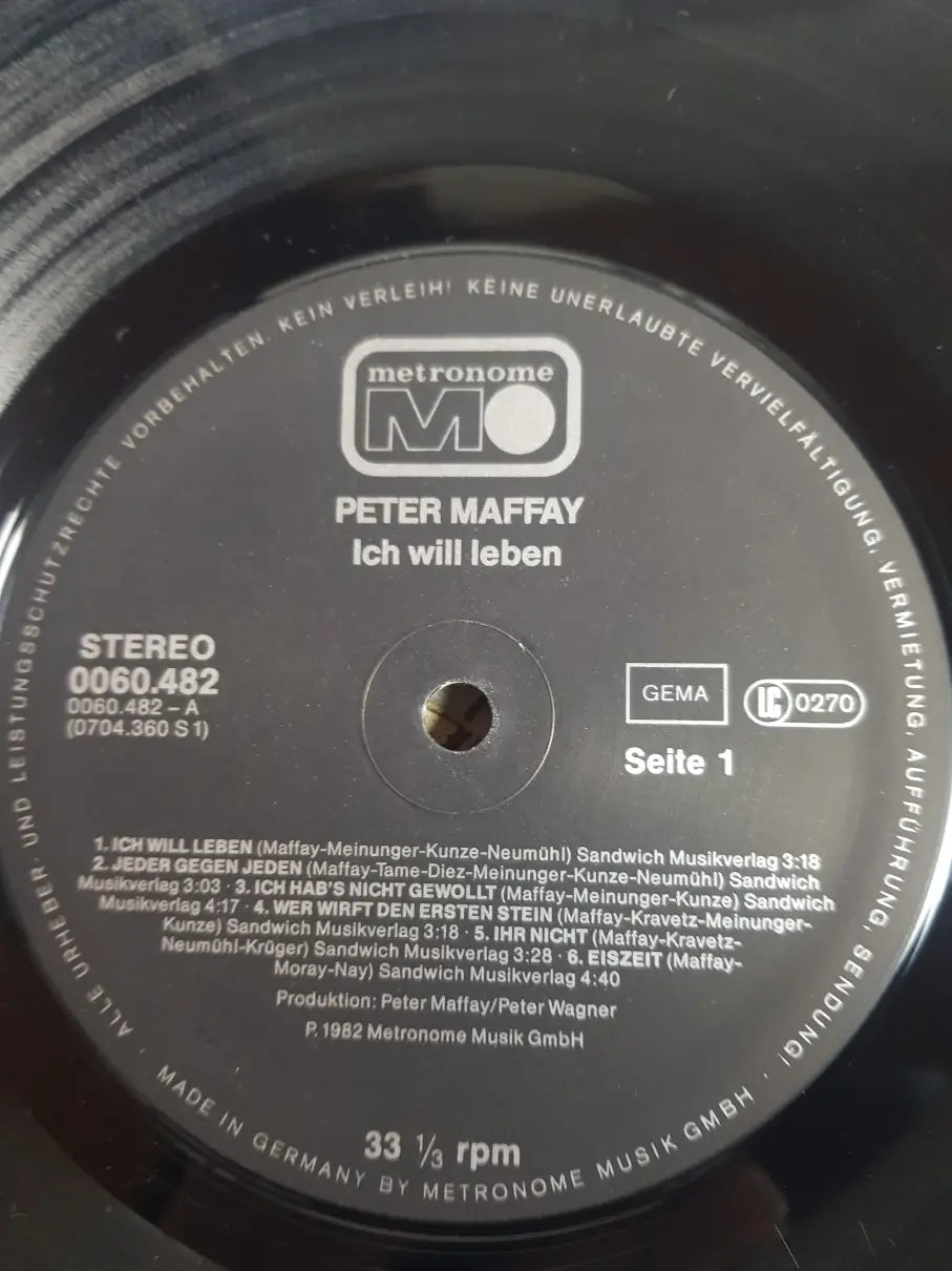 Peter Maffay – Ich Will Leben