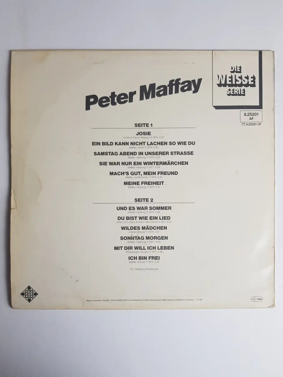 Peter Maffay – Peter Maffay (Die weisse Serie)