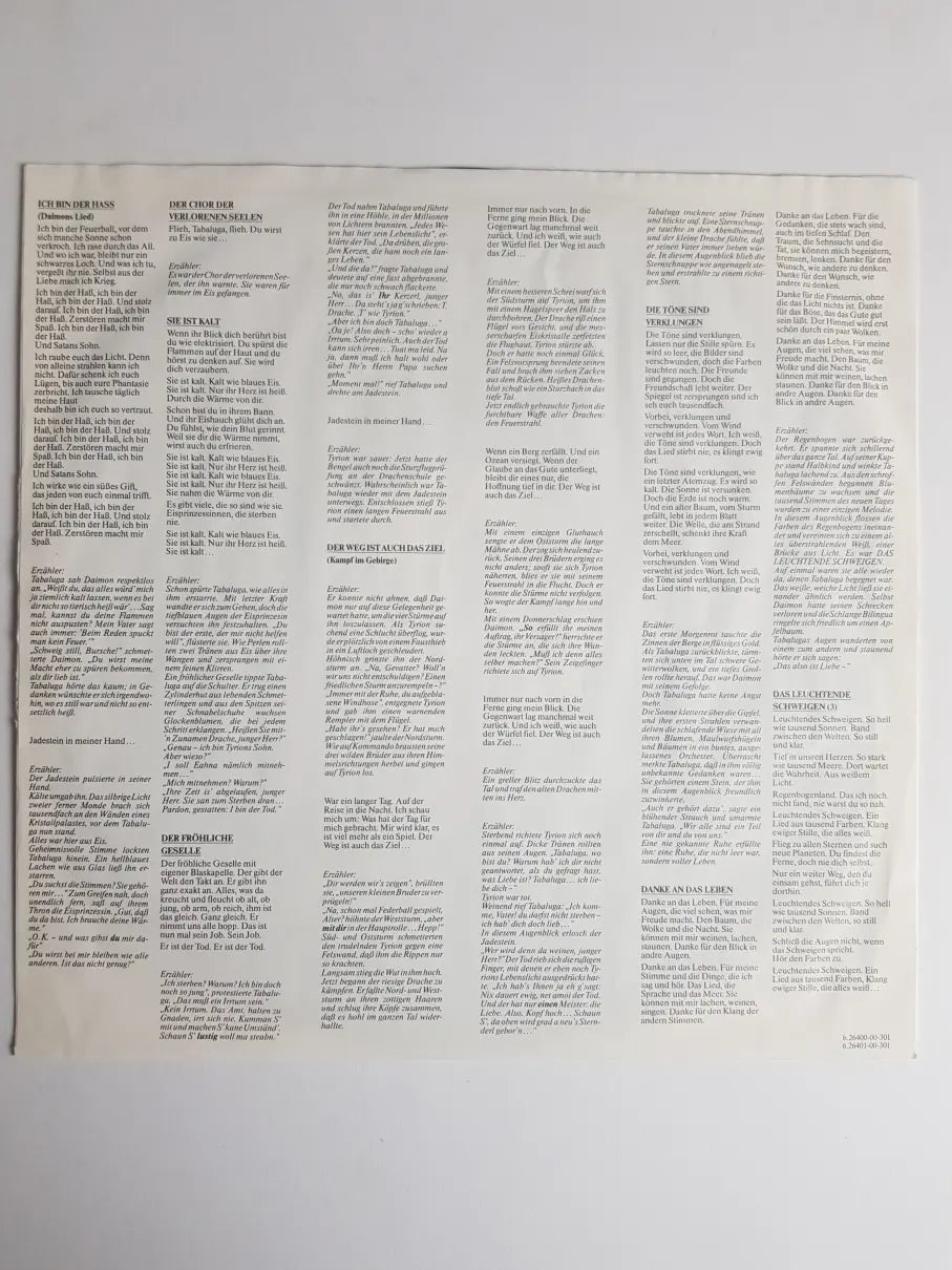 Peter Maffay – Tabaluga Und Das Leuchtende Schweigen