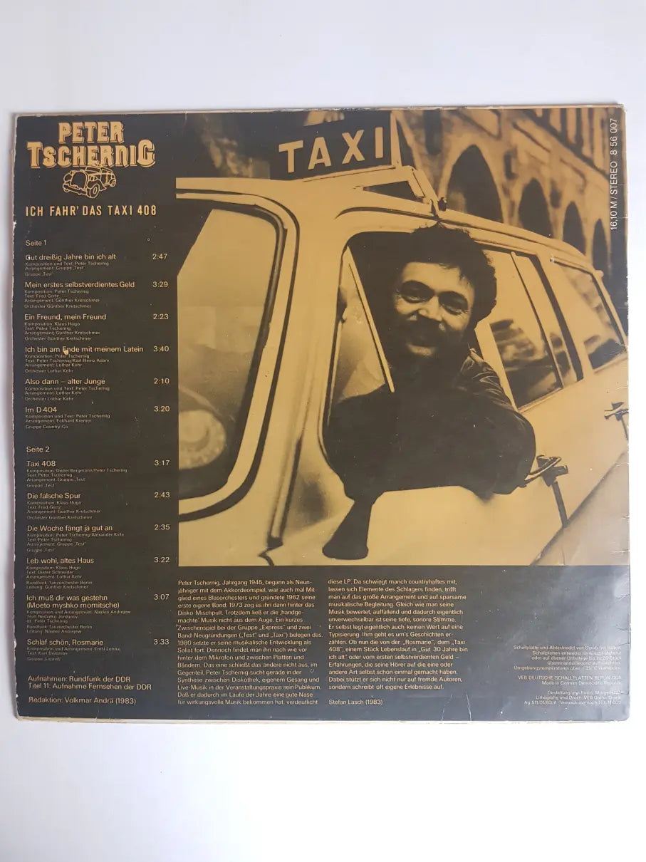 Peter Tschernig – Ich Fahr' Das Taxi 408