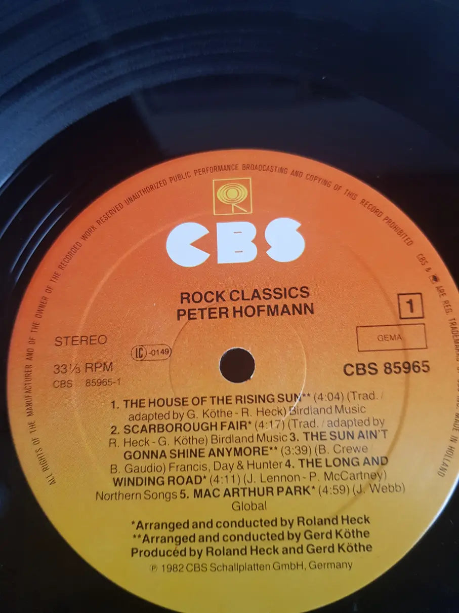Peter Hofmann – Rock Classics