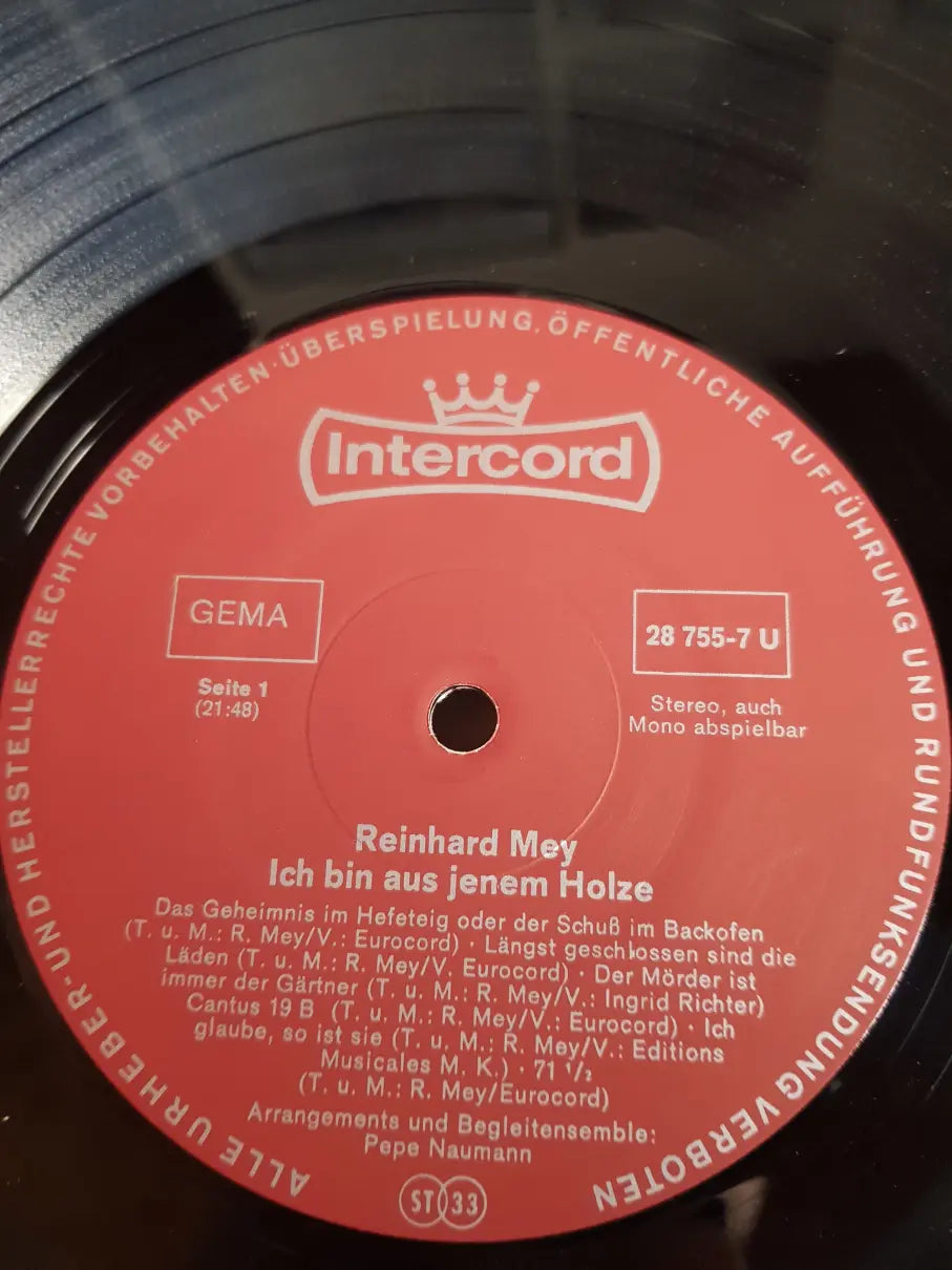 Reinhard Mey – Ich Bin Aus Jenem Holze