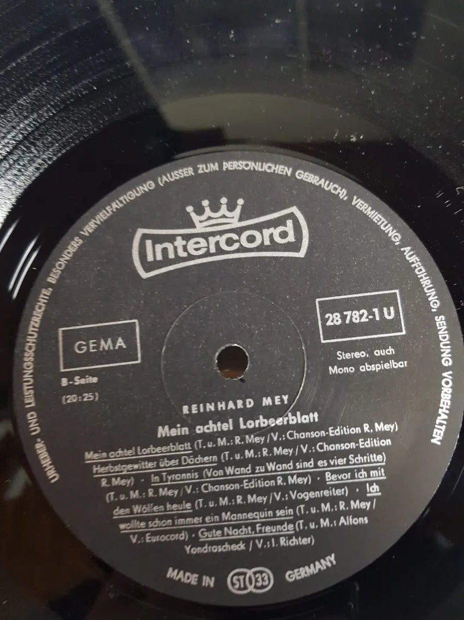 Reinhard Mey – Mein Achtel Lorbeerblatt