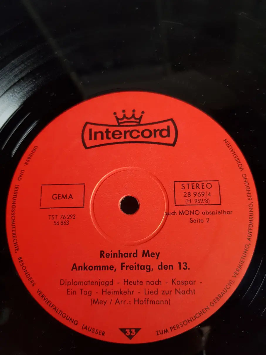 Reinhard Mey – Ankomme Freitag Den 13.
