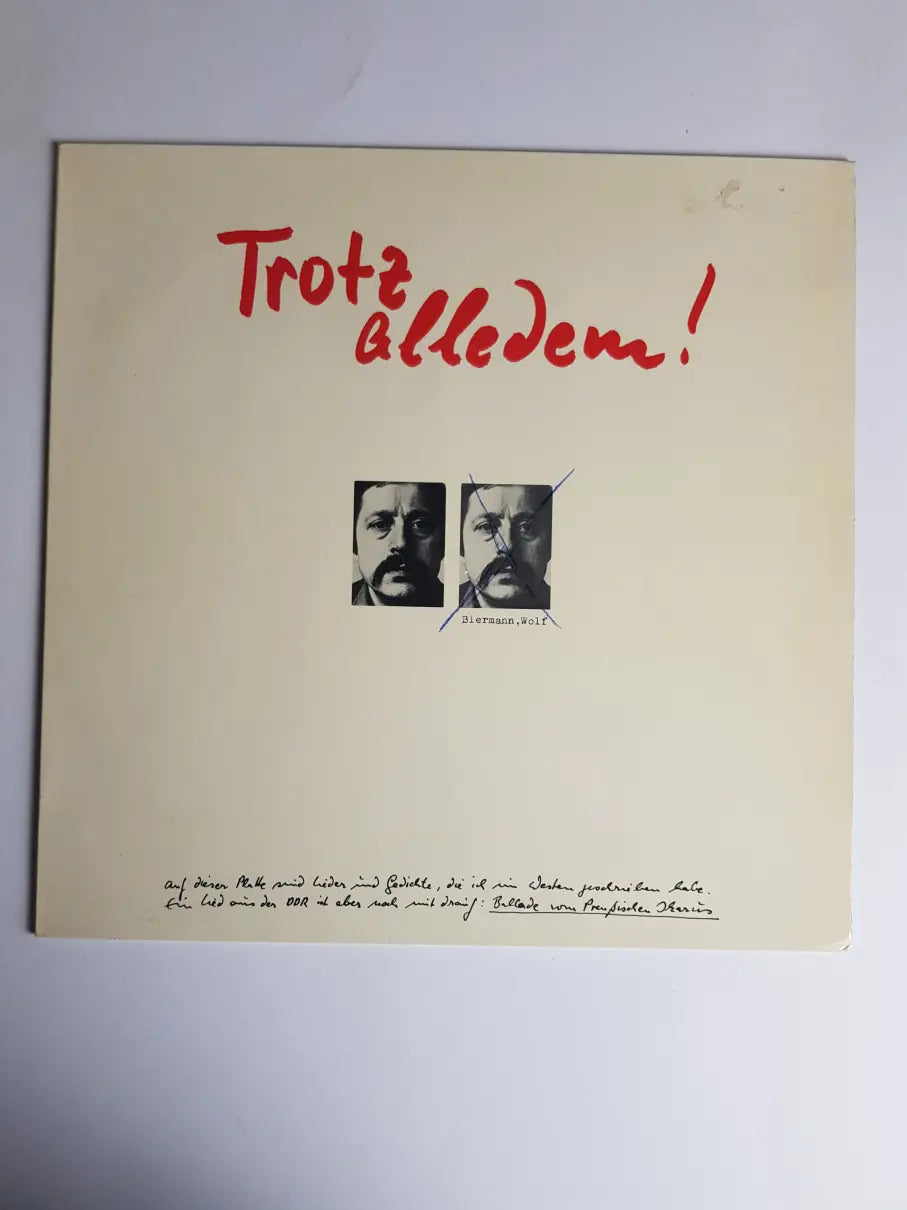 Wolf Biermann – Trotz Alledem!