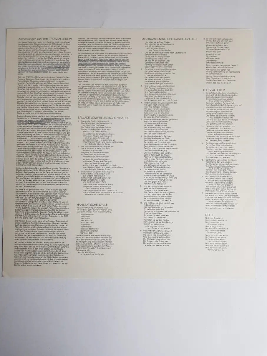 Wolf Biermann – Trotz Alledem!