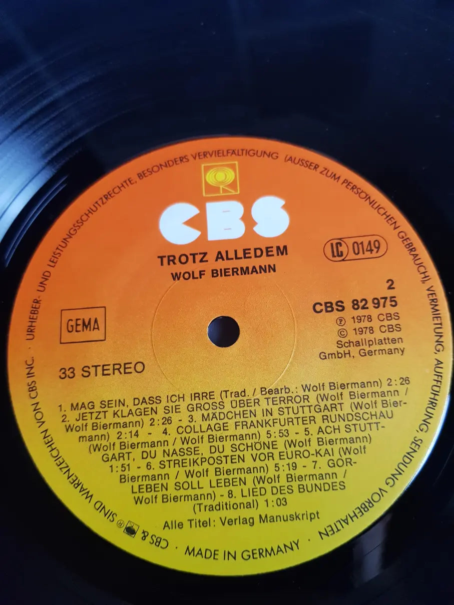 Wolf Biermann – Trotz Alledem!