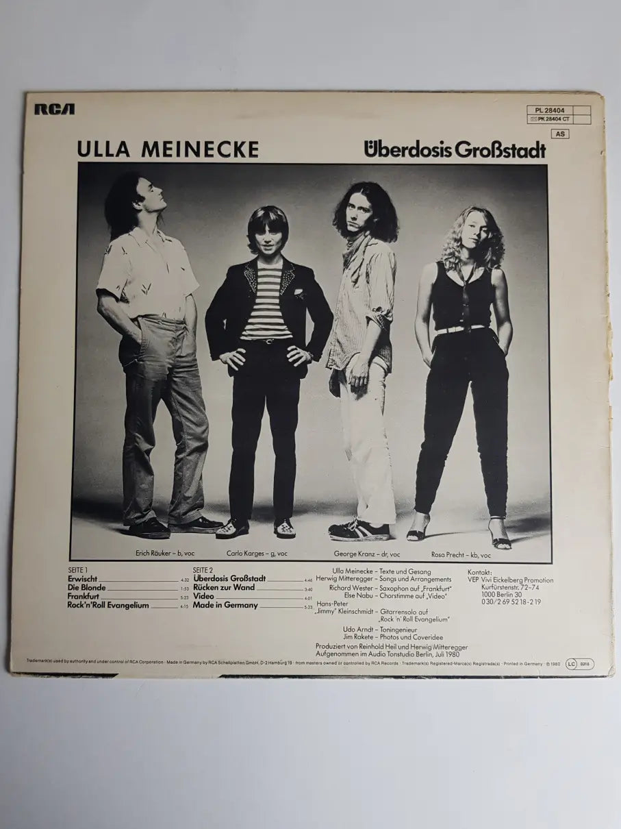 Ulla Meinecke – Überdosis Großstadt