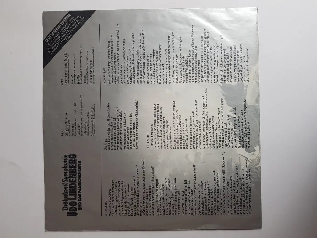 Udo Lindenberg Und Das Panikorchester – Dröhnland Symphonie