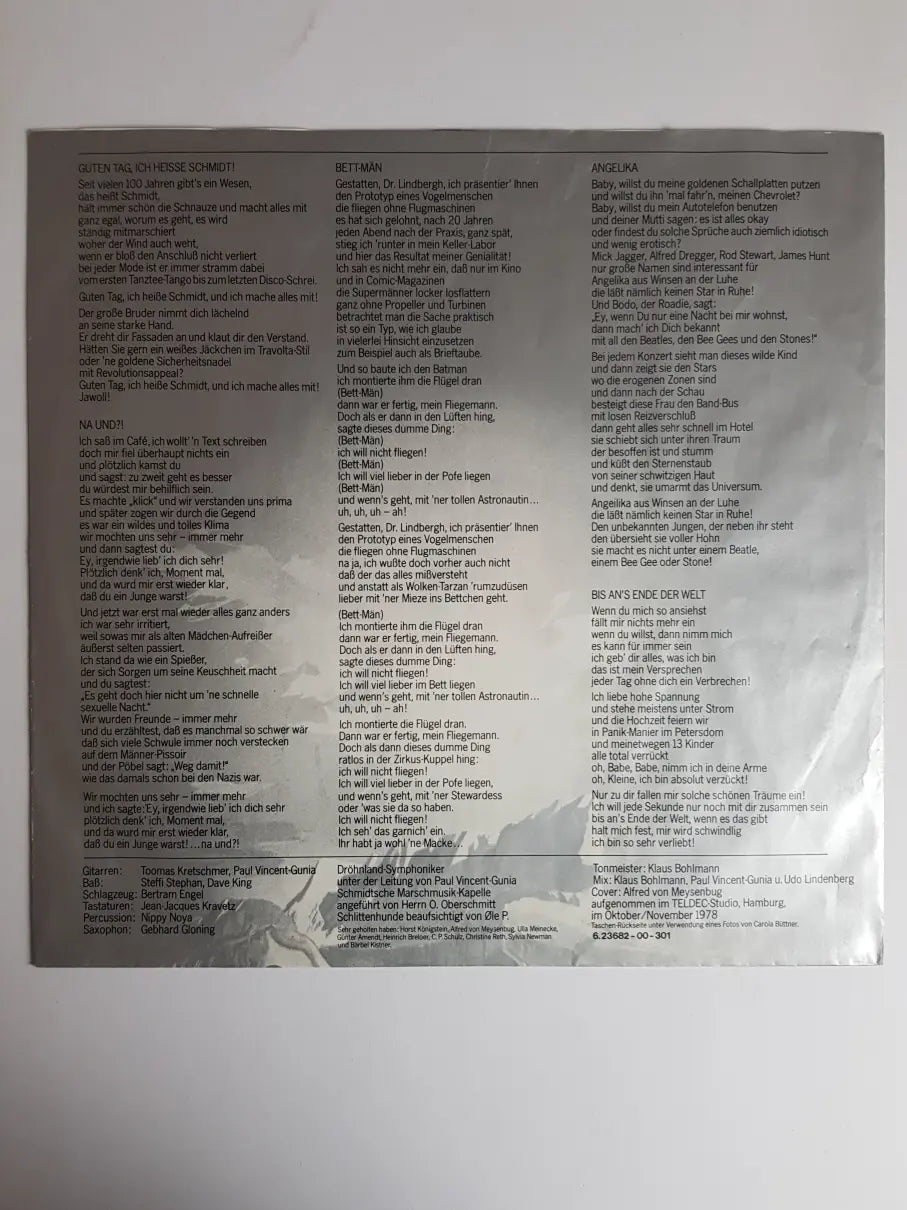 Udo Lindenberg Und Das Panikorchester – Dröhnland Symphonie