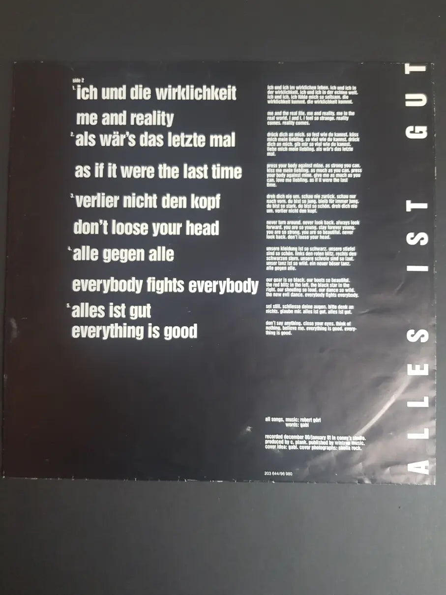 Deutsch Amerikanische Freundschaft – Alles Ist Gut