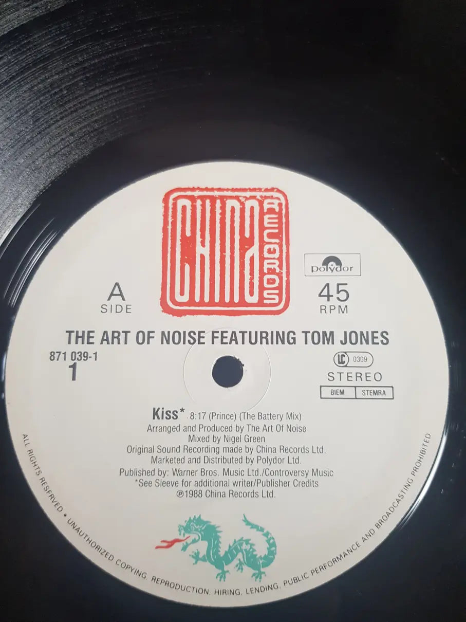 The Art Of Noise Featuring Tom Jones – Kiss