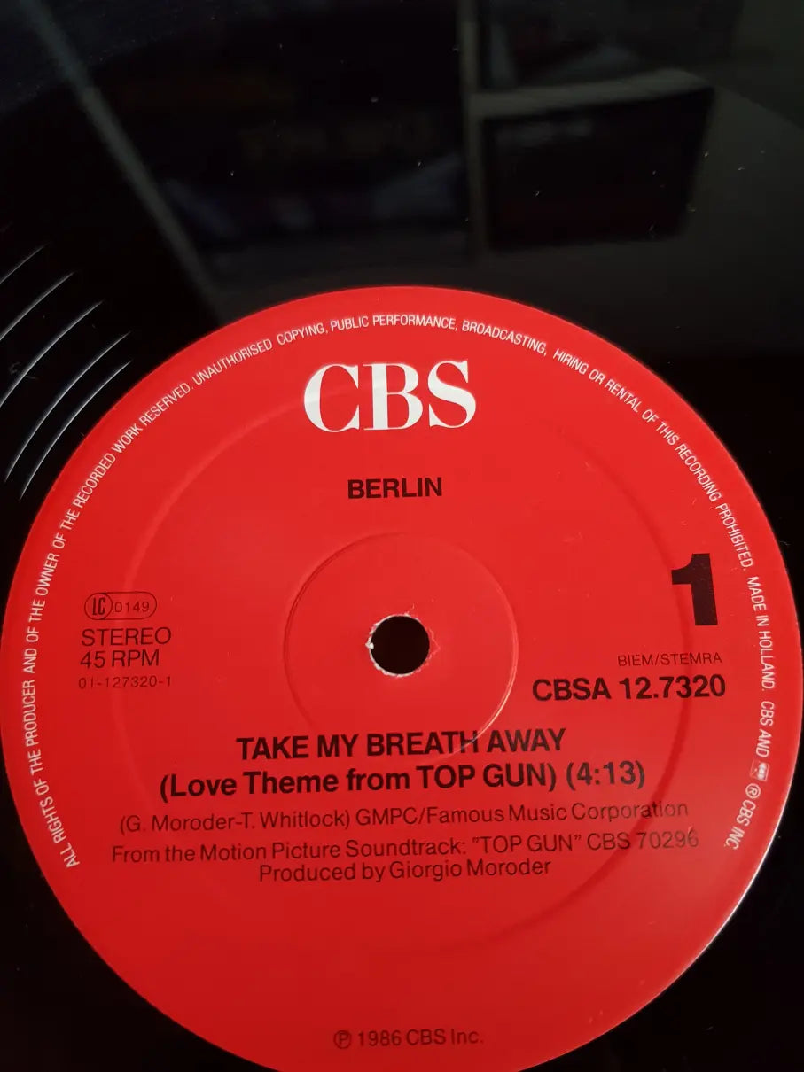 Berlin – Take My Breath Away (Love Theme From "Top Gun")