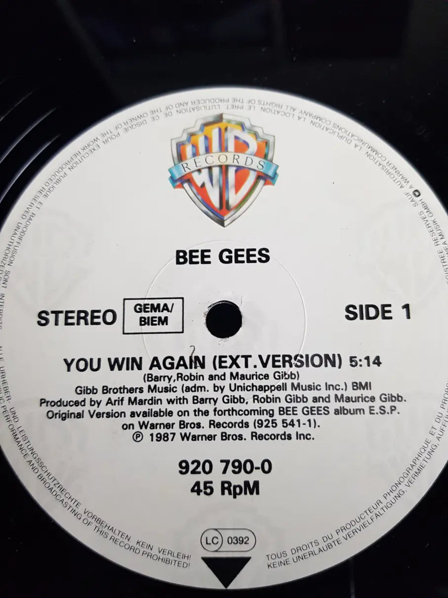 Bee Gees – You Win Again