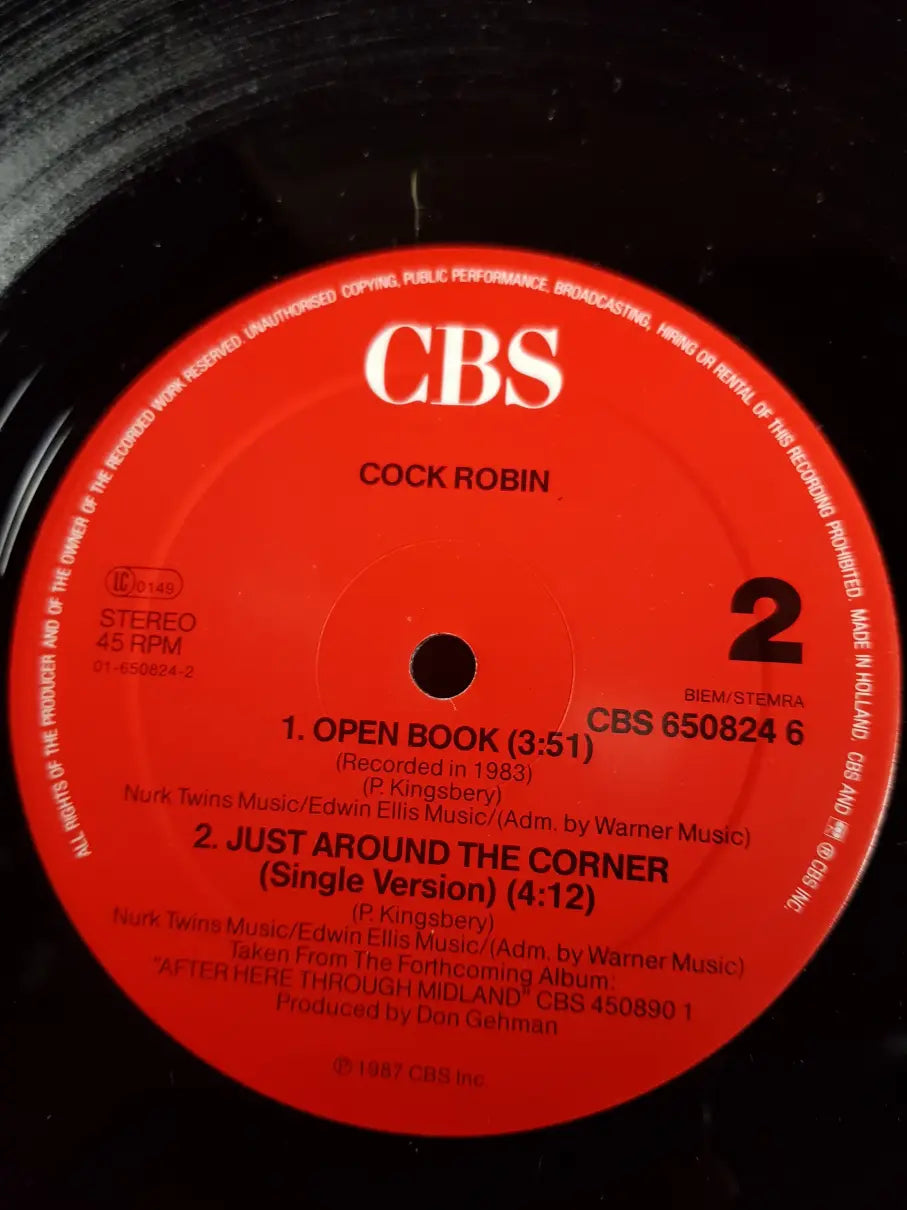 Cock Robin ‎– Just Around The Corner (Special Version)