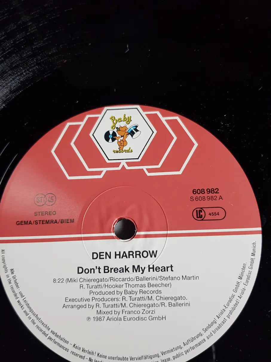 Den Harrow – Don't Break My Heart