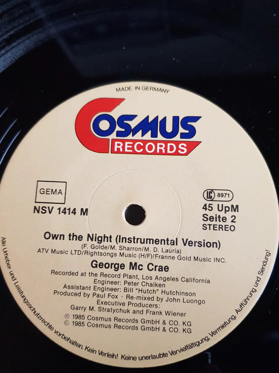 George McCrae – Own The Night