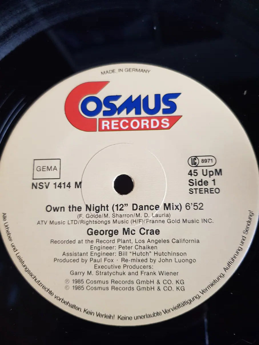 George McCrae – Own The Night