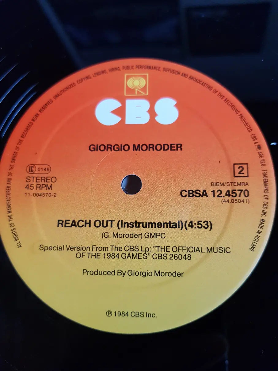 Giorgio Moroder Featuring Paul Engemann – Reach Out