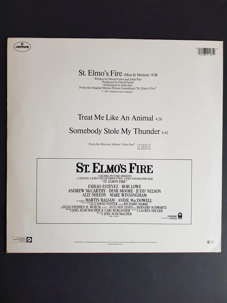 John Parr – St. Elmo's Fire (Man In Motion)