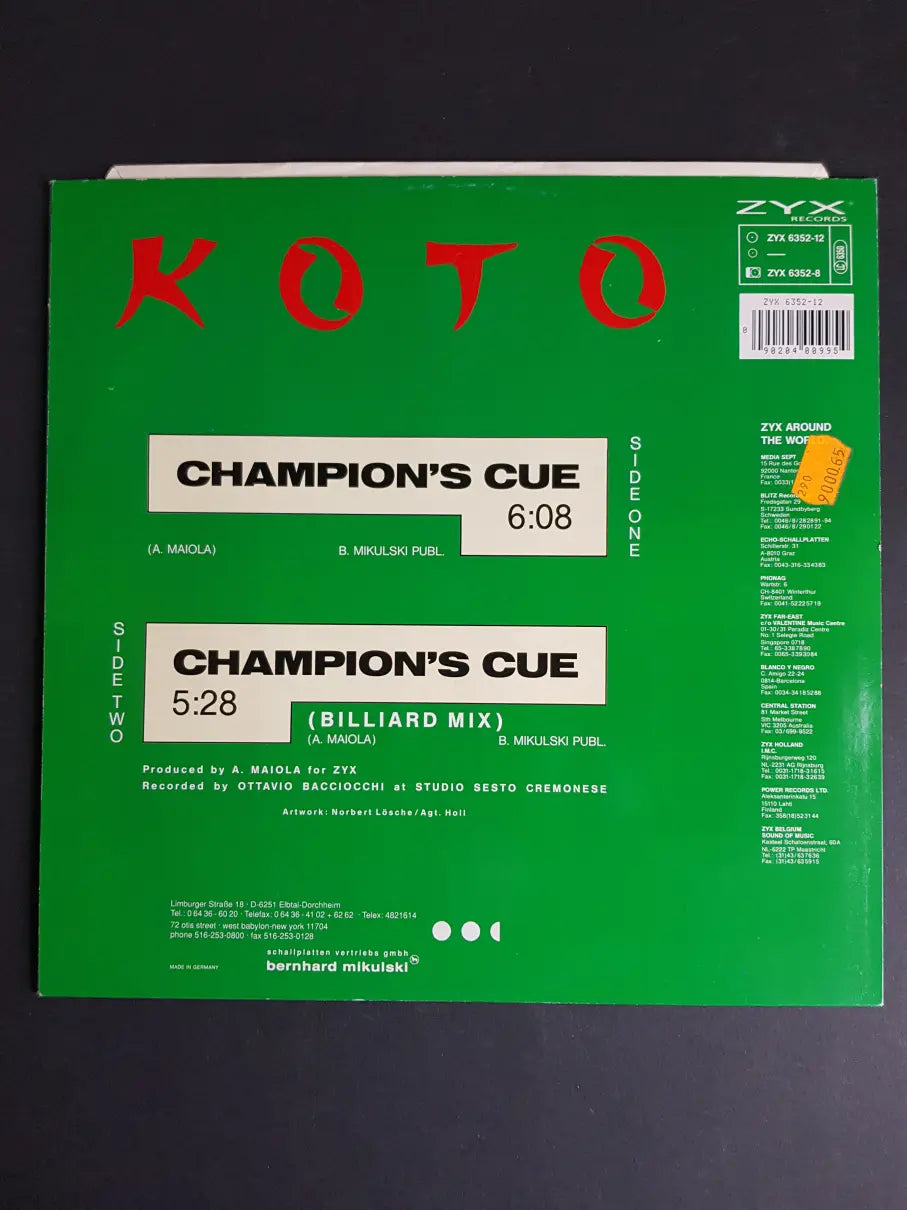 Koto – Champion's Cue