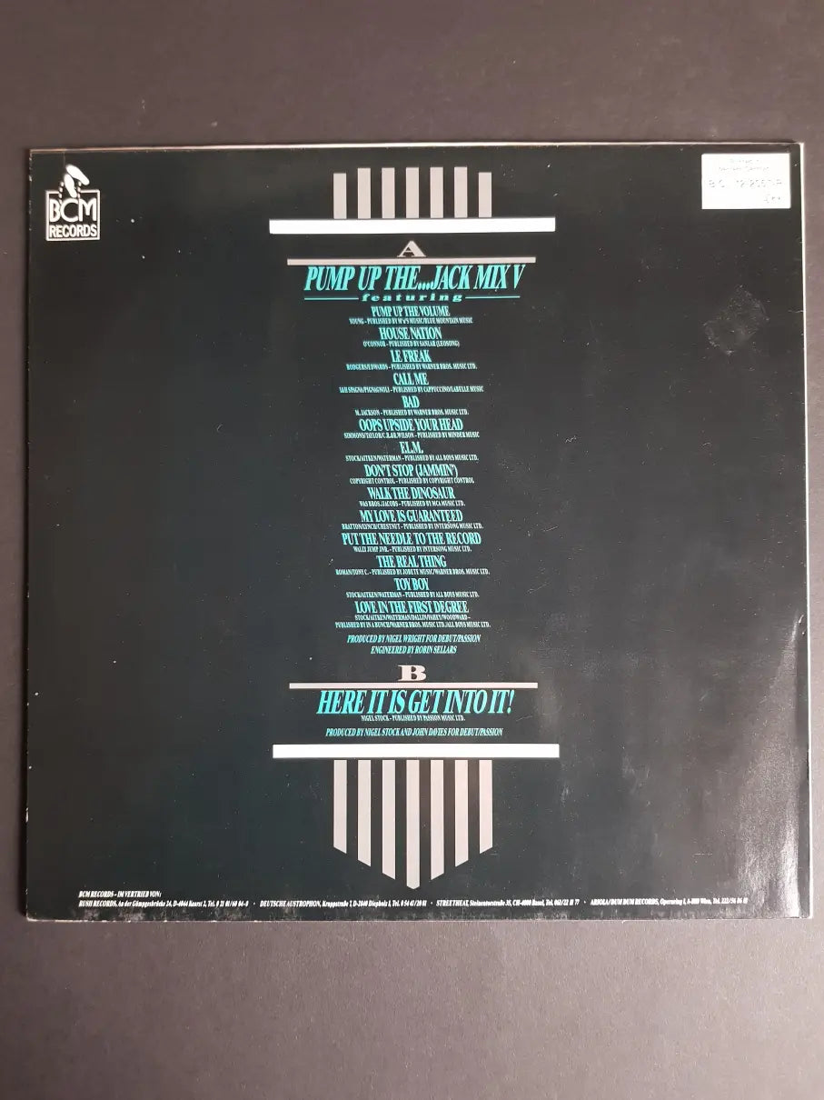 Mirage – Pump Up The...Jack Mix V