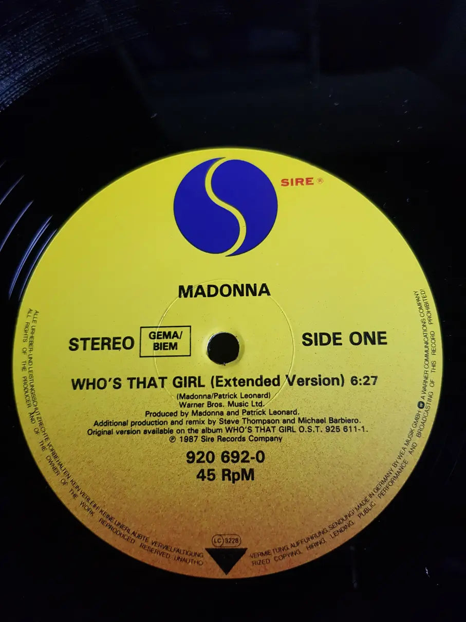 Madonna – Who's That Girl (Extended Version)