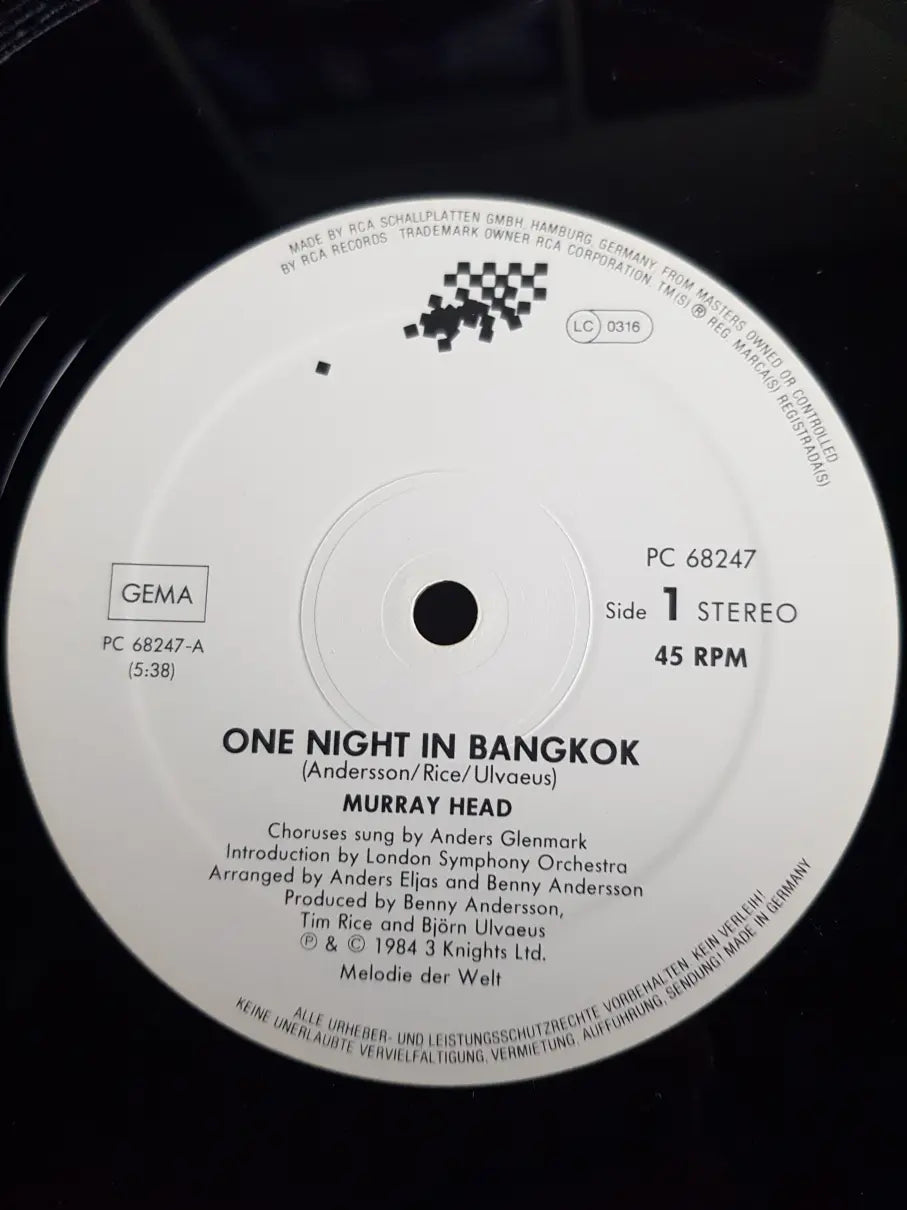 Murray Head – One Night In Bangkok