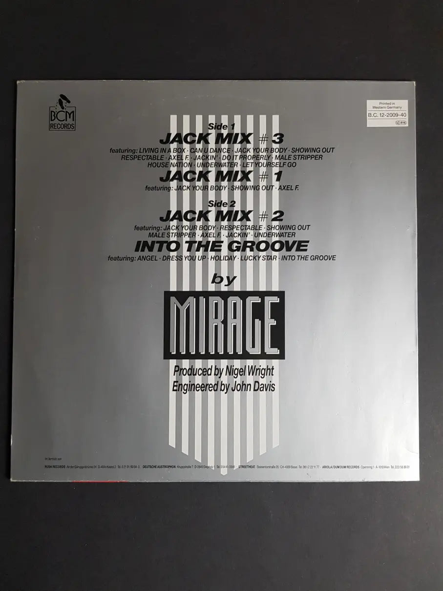 Mirage – The Jack Mixes