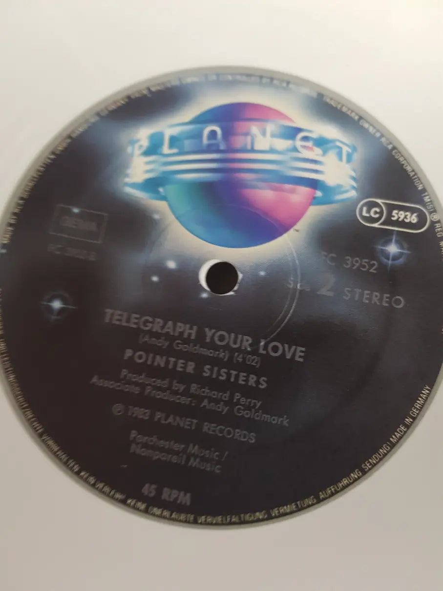 Pointer Sisters – Neutron Dance / Telegraph Your Love Misprint